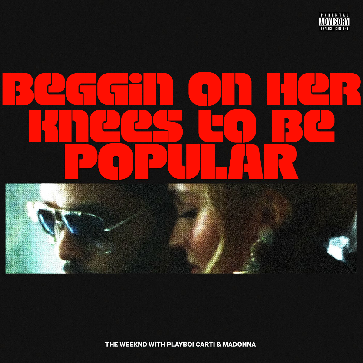 beggin on her knees to be popular