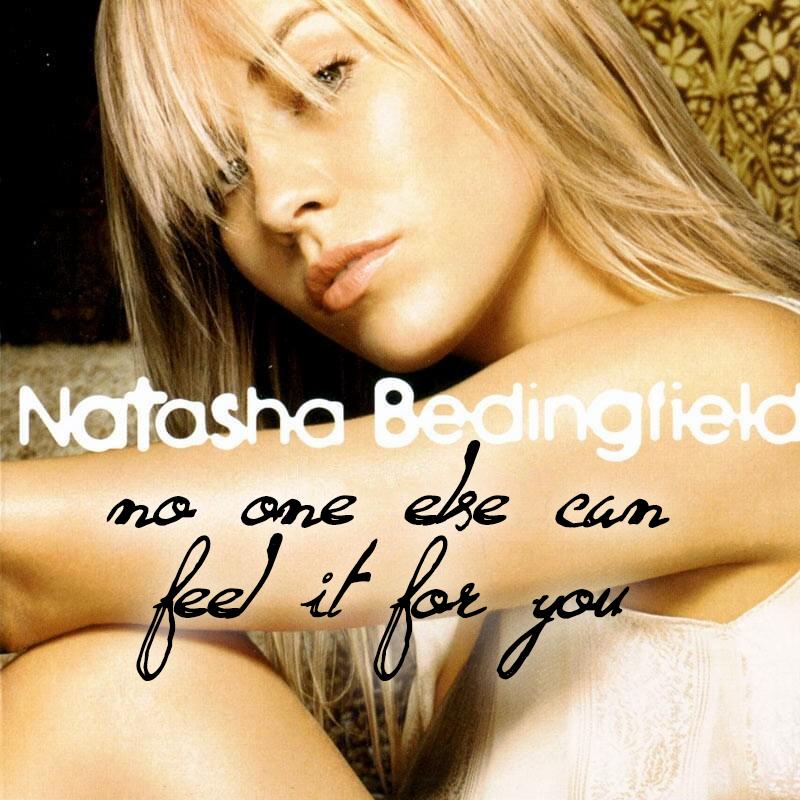 no one else can feel it for you